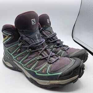 Salomon X Ultra Mid 2 GTX Womens Size 9 Hiking Shoes Camping Outdoors Trails